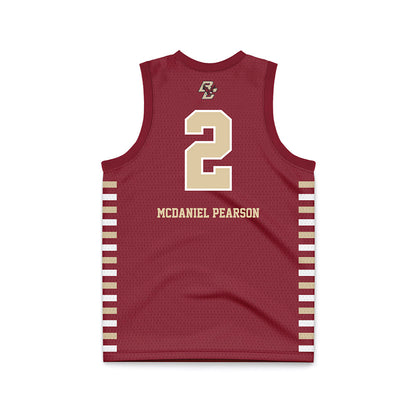 Boston College - NCAA Women's Basketball : Teionni McDaniel Pearson - Maroon Basketball Jersey-1