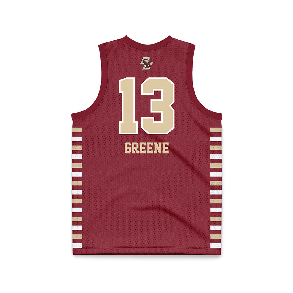 Boston College - NCAA Women's Basketball : Tatum Greene - Maroon Basketball Jersey