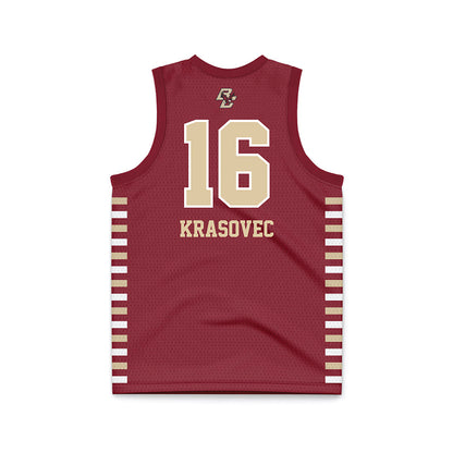 Boston College - NCAA Women's Basketball : Lili Krasovec - Maroon Basketball Jersey-1