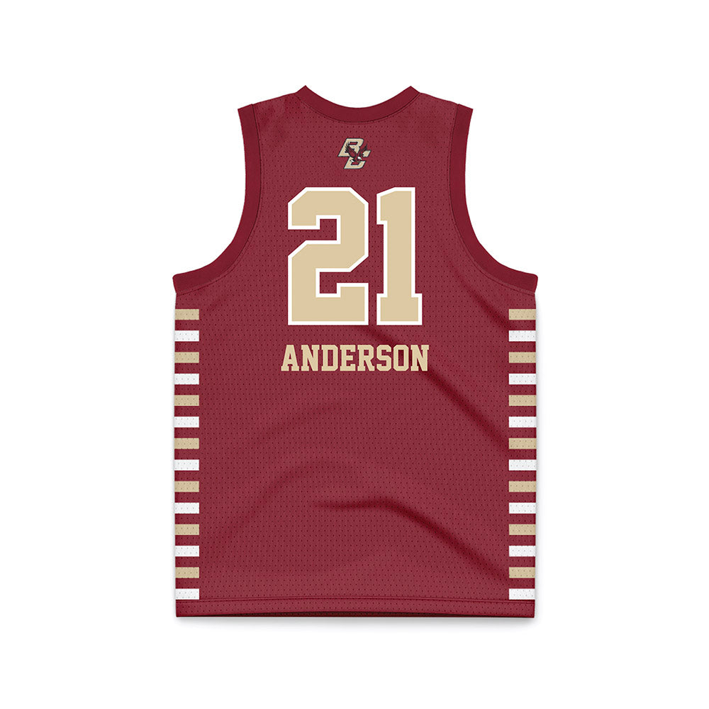 Boston College - NCAA Women's Basketball : Amirah Anderson - Maroon Basketball Jersey-1