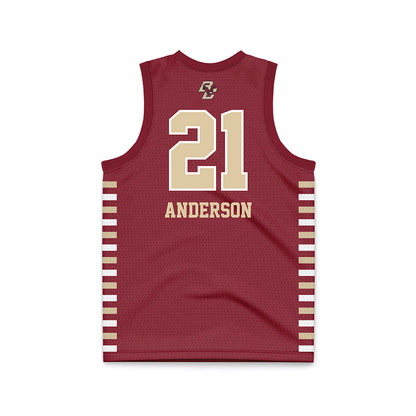 Boston College - NCAA Women's Basketball : Amirah Anderson - Maroon Basketball Jersey-1