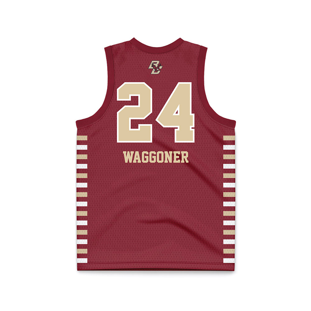 Boston College - NCAA Women's Basketball : Dontavia Waggoner - Maroon Basketball Jersey