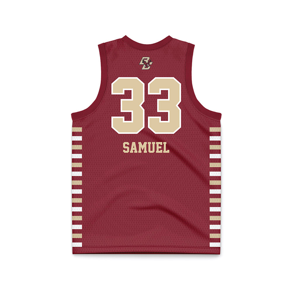 Boston College - NCAA Women's Basketball : Savannah Samuel - Maroon Basketball Jersey-1