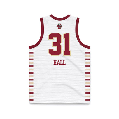 Boston College - NCAA Women's Basketball : Kennedy Hall - White Basketball Jersey-1