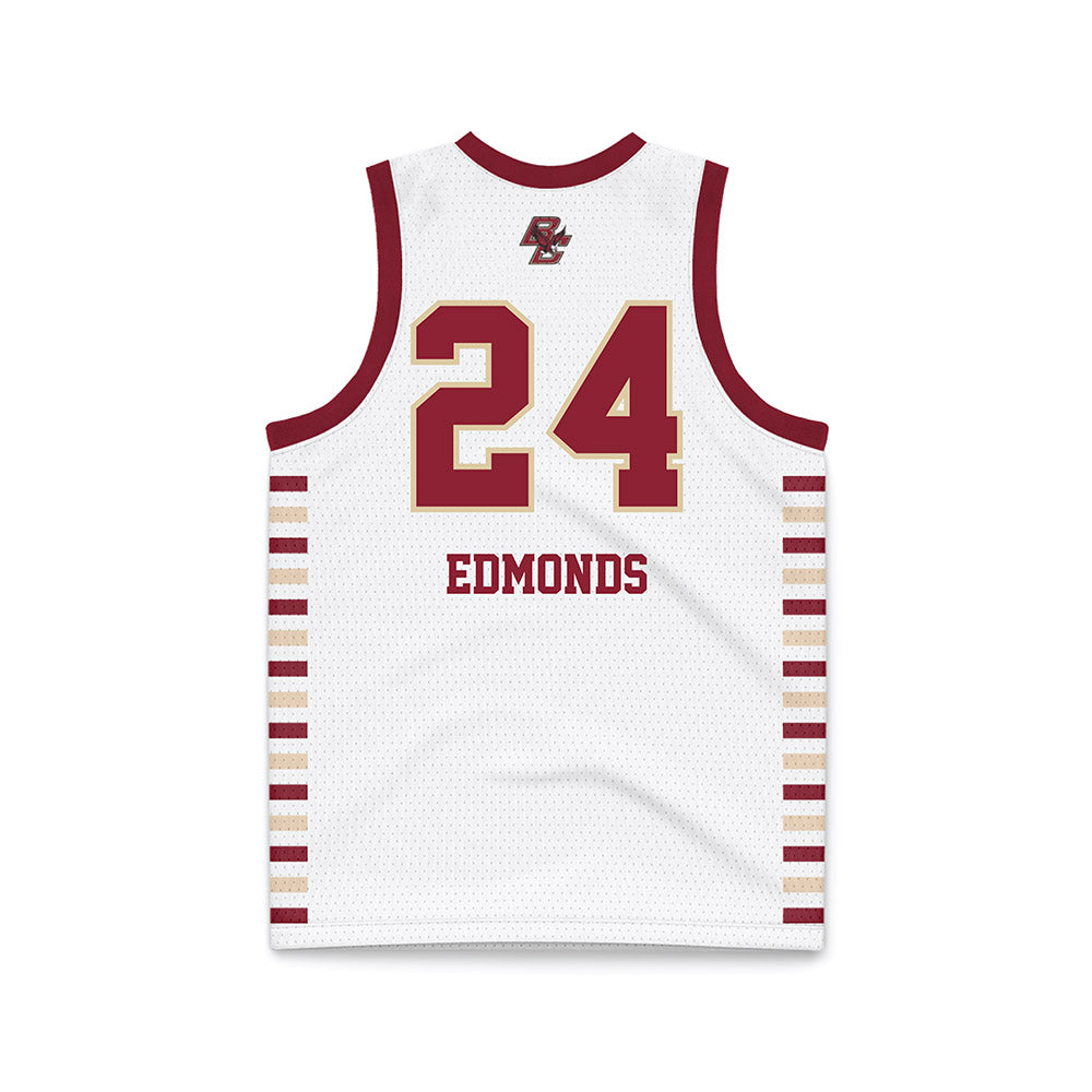 Boston College - NCAA Women's Basketball : Kiera Edmonds - White Basketball Jersey-1