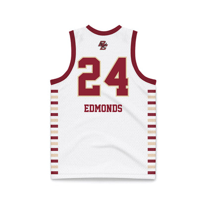 Boston College - NCAA Women's Basketball : Kiera Edmonds - White Basketball Jersey-1