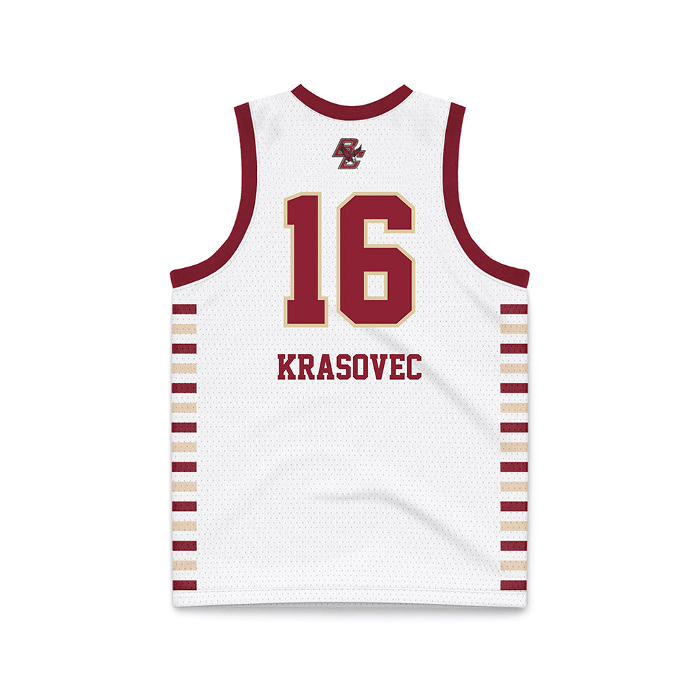 Boston College - NCAA Women's Basketball : Lili Krasovec - White Basketball Jersey-1