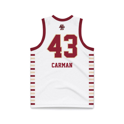 Boston College - NCAA Women's Basketball : Ally Carman - White Basketball Jersey