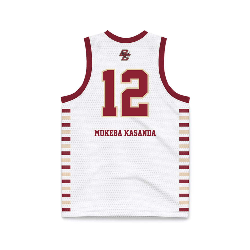 Boston College - NCAA Women's Basketball : Deborah Mukeba Kasanda - White Basketball Jersey