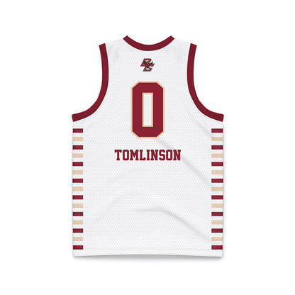 Boston College - NCAA Women's Basketball : Athena Tomlinson - White Basketball Jersey-1