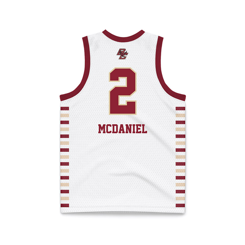 Boston College - NCAA Women's Basketball : Teionni Mcdaniel - White Basketball Jersey-1