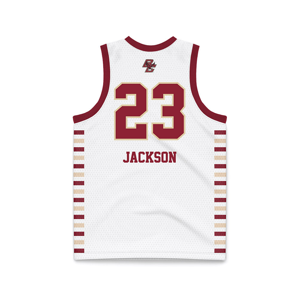 Boston College - NCAA Women's Basketball : Kennedi Jackson - White Basketball Jersey-1