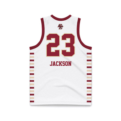 Boston College - NCAA Women's Basketball : Kennedi Jackson - White Basketball Jersey-1