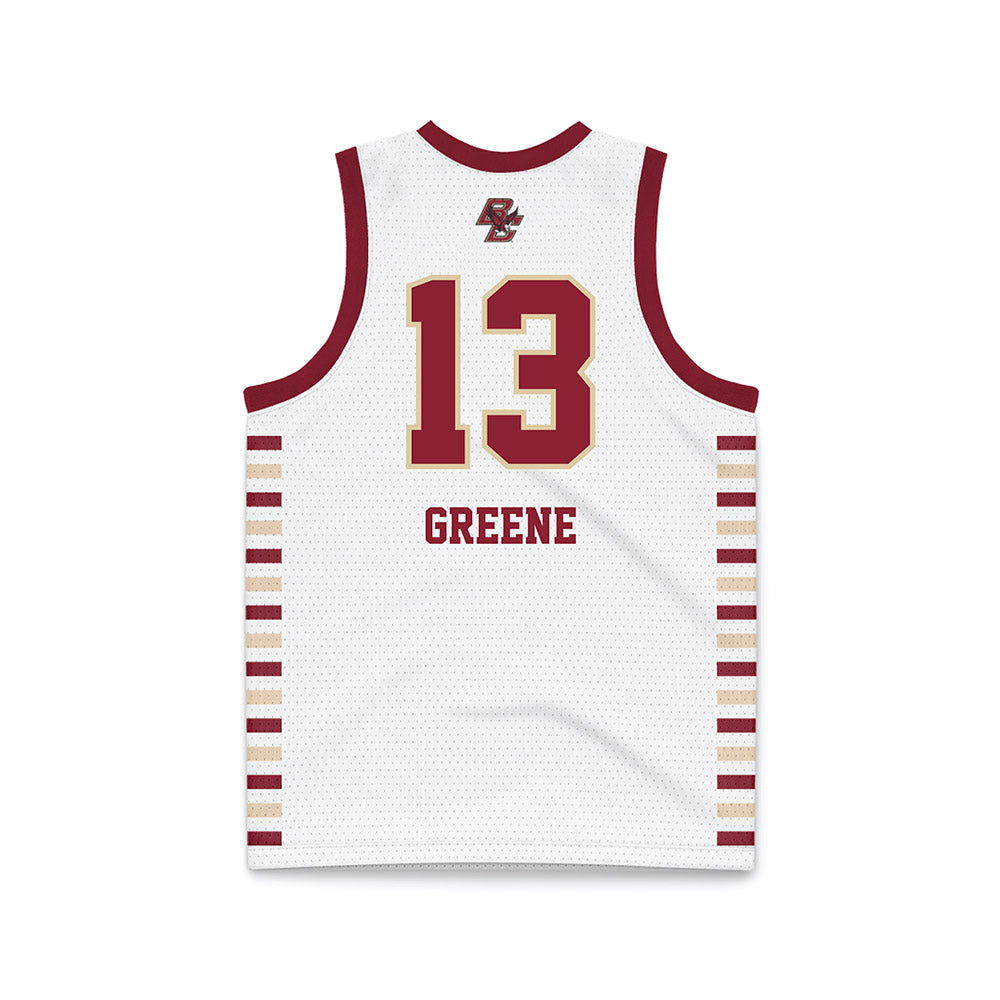 Boston College - NCAA Women's Basketball : Tatum Greene - White Basketball Jersey