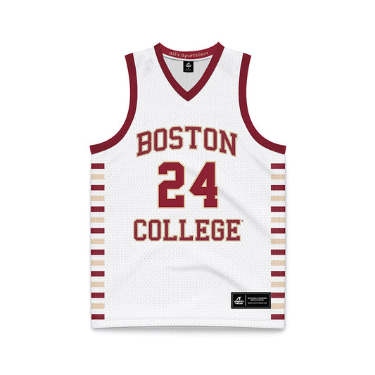 Boston College - NCAA Women's Basketball : Dontavia Waggoner - White Basketball Jersey