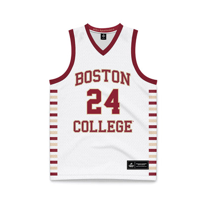 Boston College - NCAA Women's Basketball : Kiera Edmonds - White Basketball Jersey-0