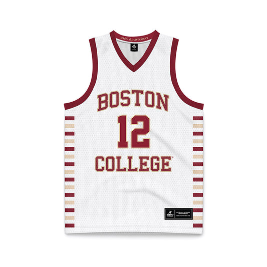 Boston College - NCAA Women's Basketball : Deborah Mukeba Kasanda - White Basketball Jersey