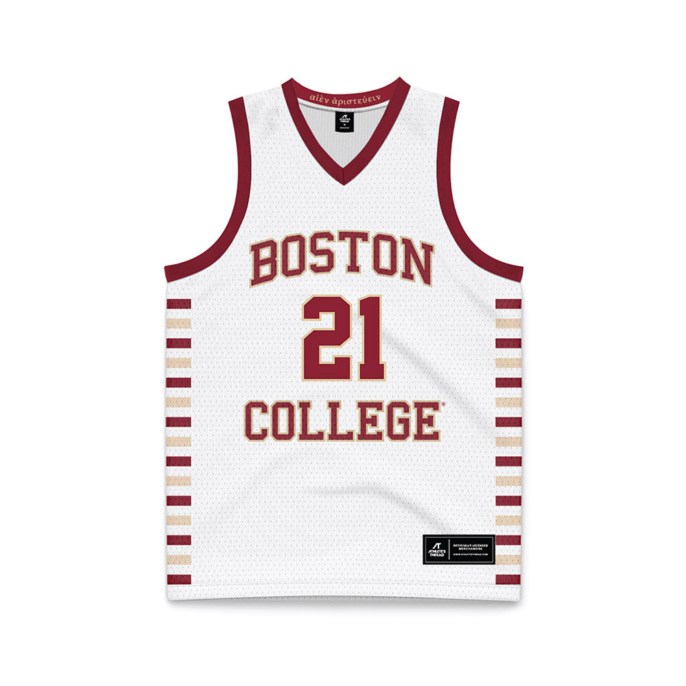 Boston College - NCAA Women's Basketball : Amirah Anderson - White Basketball Jersey-0