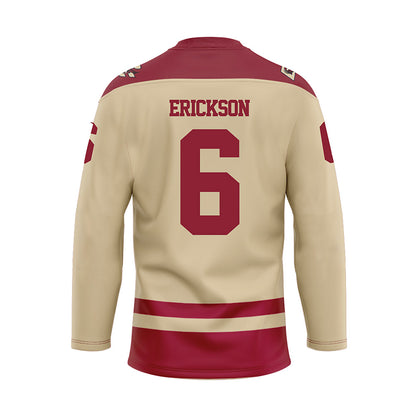 Boston College - NCAA Women's Ice Hockey : Kiley Erickson - Gold Hockey Jersey