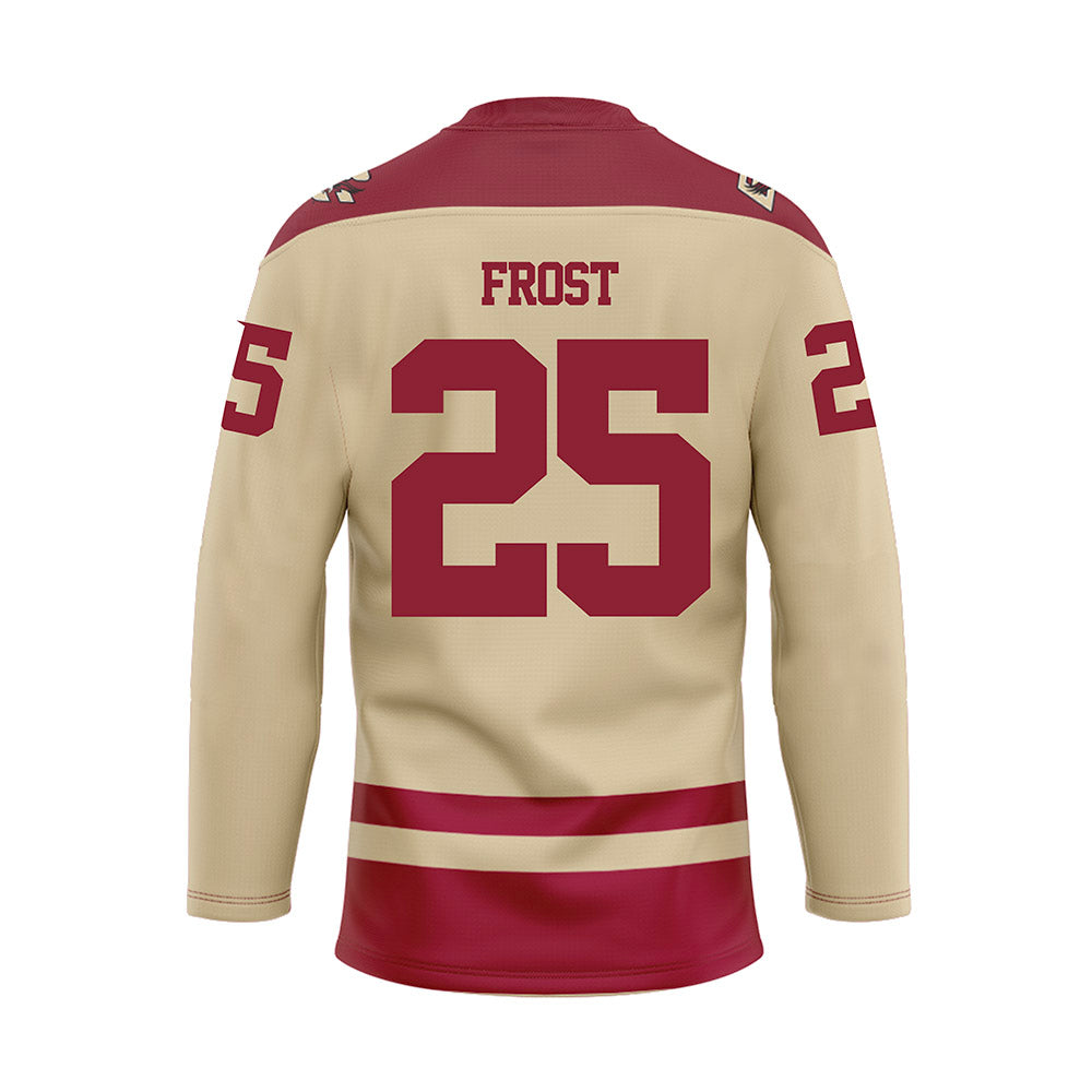 Boston College - NCAA Women's Ice Hockey : Shea Frost - Gold Hockey Jersey