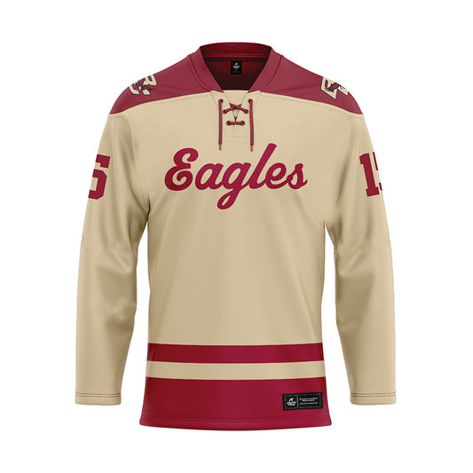 Boston College - NCAA Women's Ice Hockey : Carson Zanella - Gold Hockey Jersey