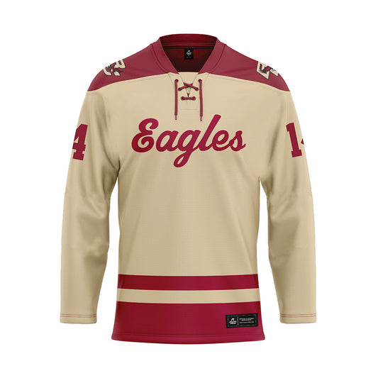 Boston College - NCAA Women's Ice Hockey : Samantha Taber - Gold Hockey Jersey