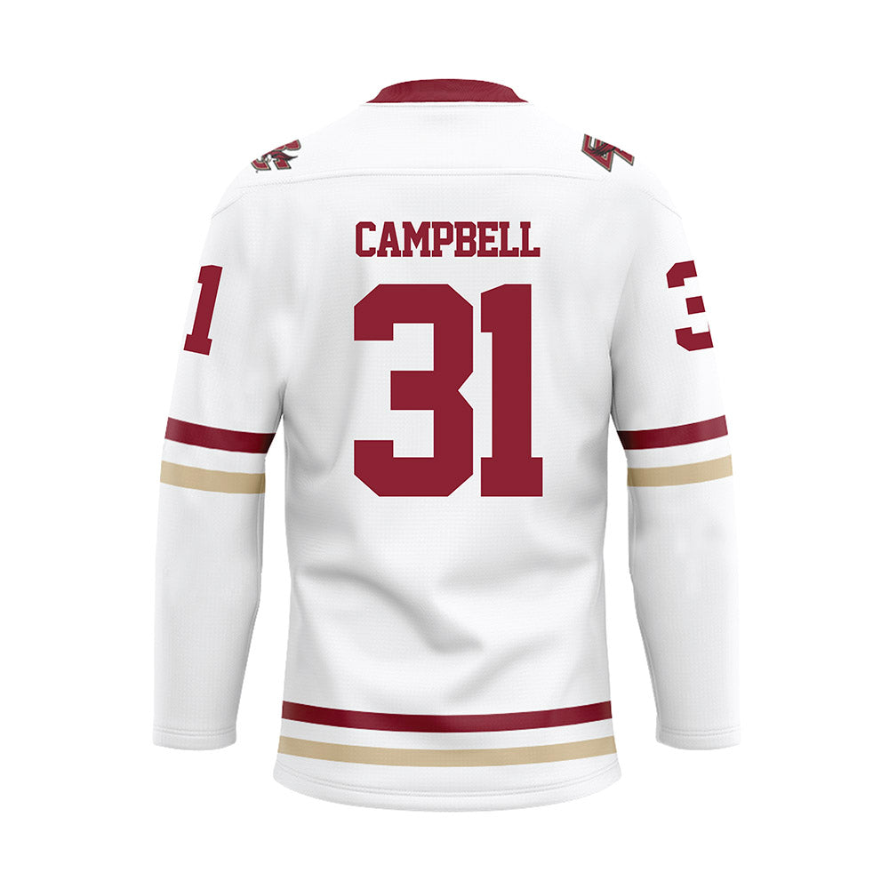 Boston College - NCAA Women's Ice Hockey : Grace Campbell - White Hockey Jersey