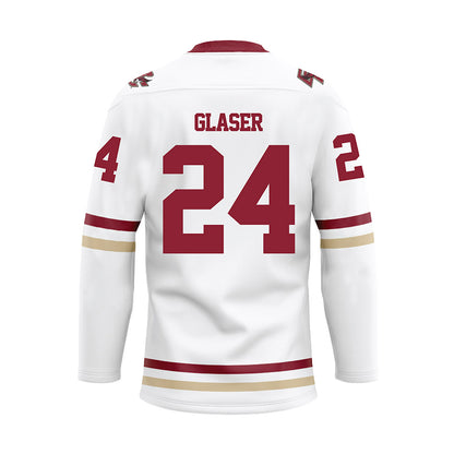 Boston College - NCAA Women's Ice Hockey : Lauren Glaser - White Hockey Jersey