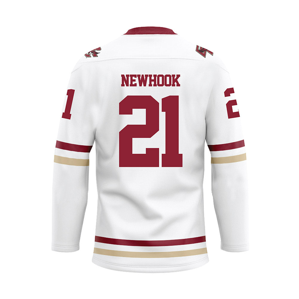 Boston College - NCAA Women's Ice Hockey : Abby Newhook - White Hockey Jersey