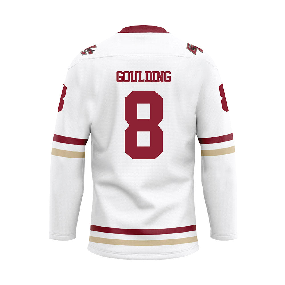 Boston College - NCAA Women's Ice Hockey : Kara Goulding - White Hockey Jersey