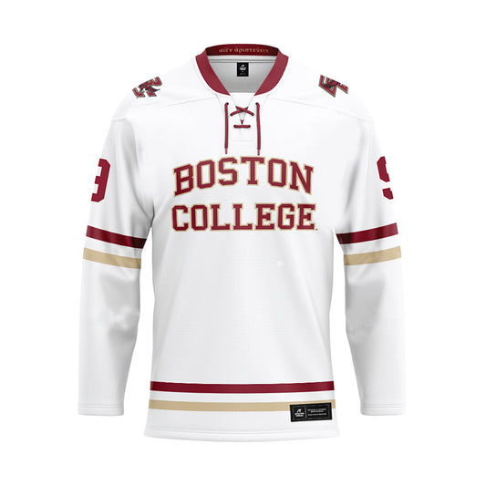 Boston College - NCAA Women's Ice Hockey : Molly Jordan - White Hockey Jersey