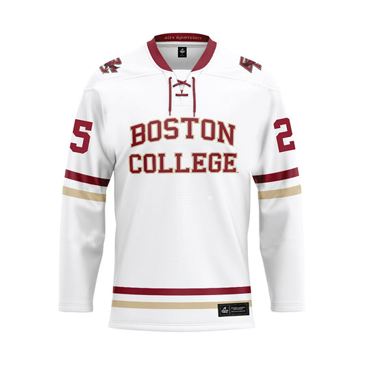 Boston College - NCAA Women's Ice Hockey : Shea Frost - White Hockey Jersey