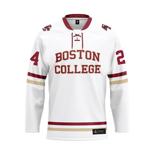 Boston College - NCAA Women's Ice Hockey : Lauren Glaser - White Hockey Jersey