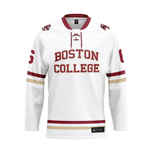 Boston College - NCAA Women's Ice Hockey : Kiley Erickson - White Hockey Jersey