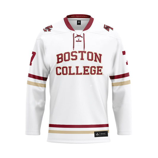 Boston College - NCAA Women's Ice Hockey : Kate Ham - White Hockey Jersey