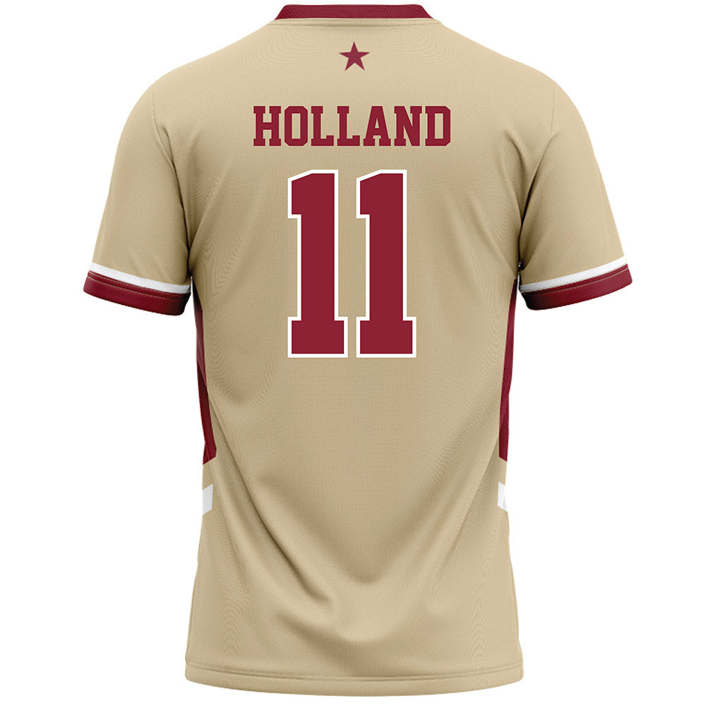 Boston College - NCAA Women's Lacrosse : Grace Holland - Gold Lacrosse Jersey -1