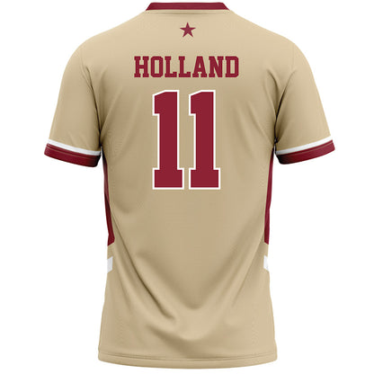 Boston College - NCAA Women's Lacrosse : Grace Holland - Gold Lacrosse Jersey -1