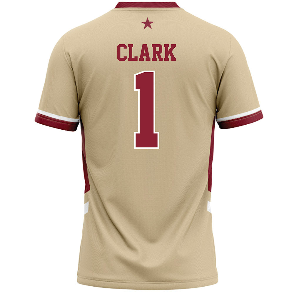 Boston College - NCAA Women's Lacrosse : Rachel Clark - Gold Lacrosse Jersey -1