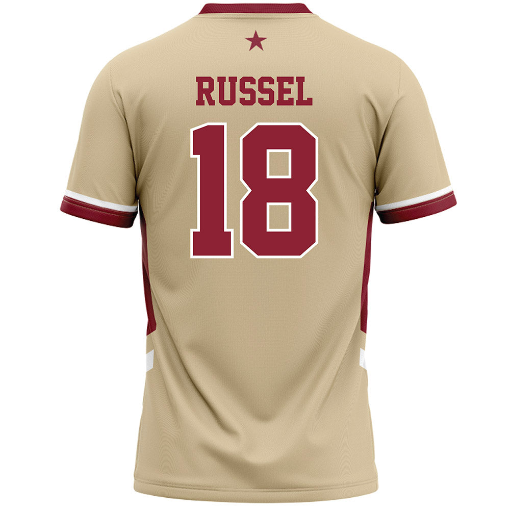 Boston College - NCAA Women's Lacrosse : Devon Russel - Gold Lacrosse Jersey -1