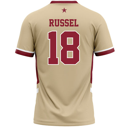 Boston College - NCAA Women's Lacrosse : Devon Russel - Gold Lacrosse Jersey -1
