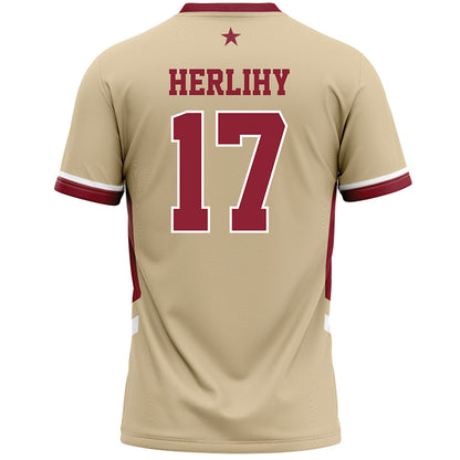 Boston College - NCAA Women's Lacrosse : Lauren Herlihy - Gold Lacrosse Jersey -1