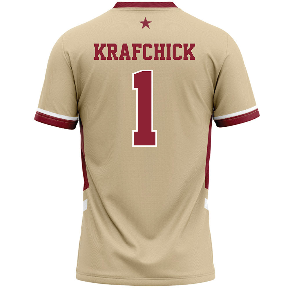 Boston College - NCAA Women's Lacrosse : Jordyn Krafchick - Gold Lacrosse Jersey -1