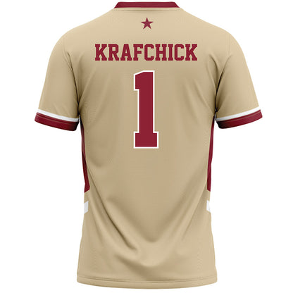 Boston College - NCAA Women's Lacrosse : Jordyn Krafchick - Gold Lacrosse Jersey -1