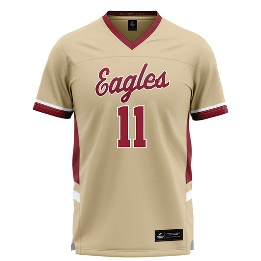 Boston College - NCAA Women's Lacrosse : Grace Holland - Gold Lacrosse Jersey -0