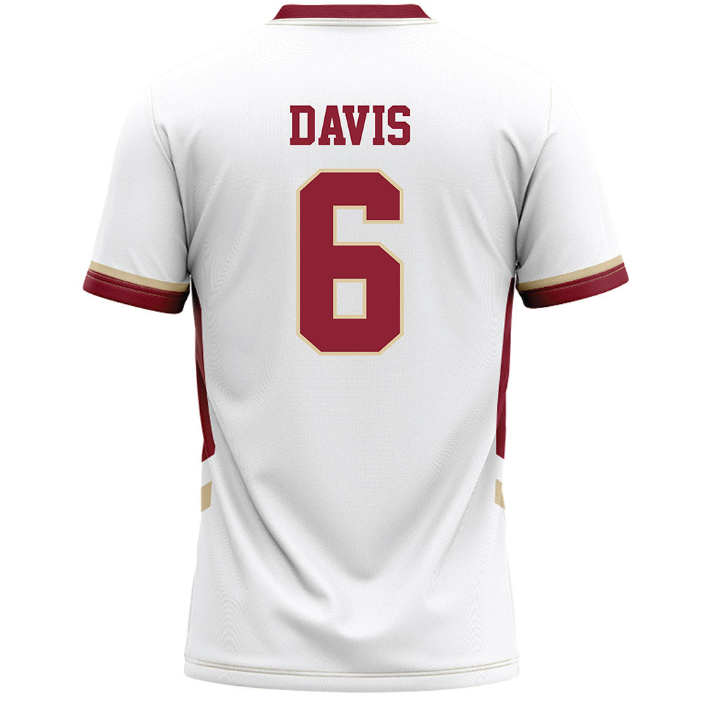 Boston College - NCAA Women's Lacrosse : Hanna Davis - White Lacrosse Jersey -1