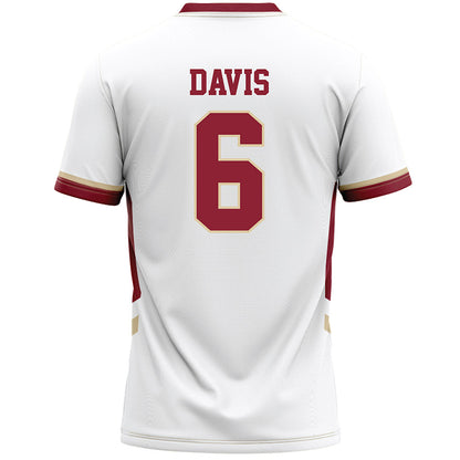 Boston College - NCAA Women's Lacrosse : Hanna Davis - White Lacrosse Jersey -1
