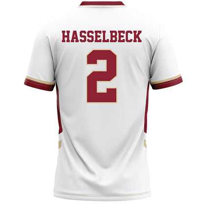 Boston College - NCAA Women's Lacrosse : Mallory Hasselbeck - White Lacrosse Jersey