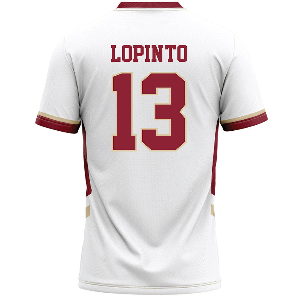 Boston College - NCAA Women's Lacrosse : Emma LoPinto - White Lacrosse Jersey