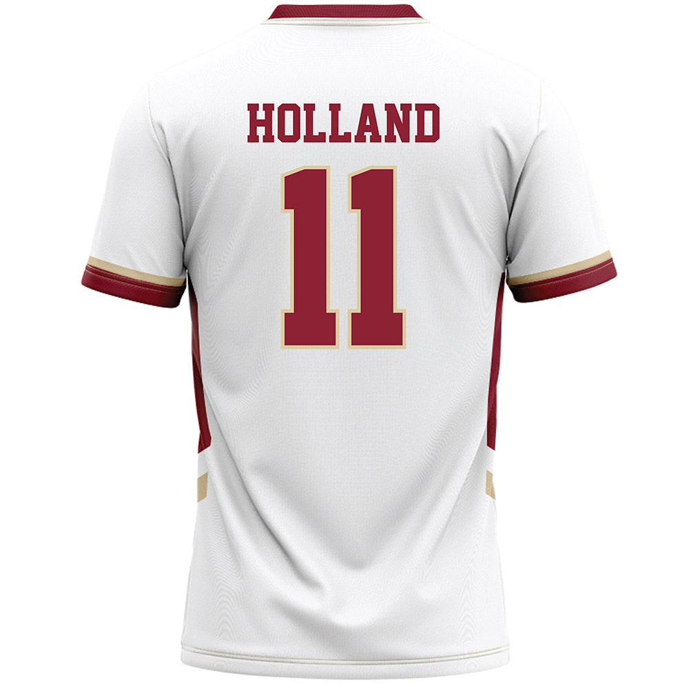 Boston College - NCAA Women's Lacrosse : Grace Holland - White Lacrosse Jersey -1