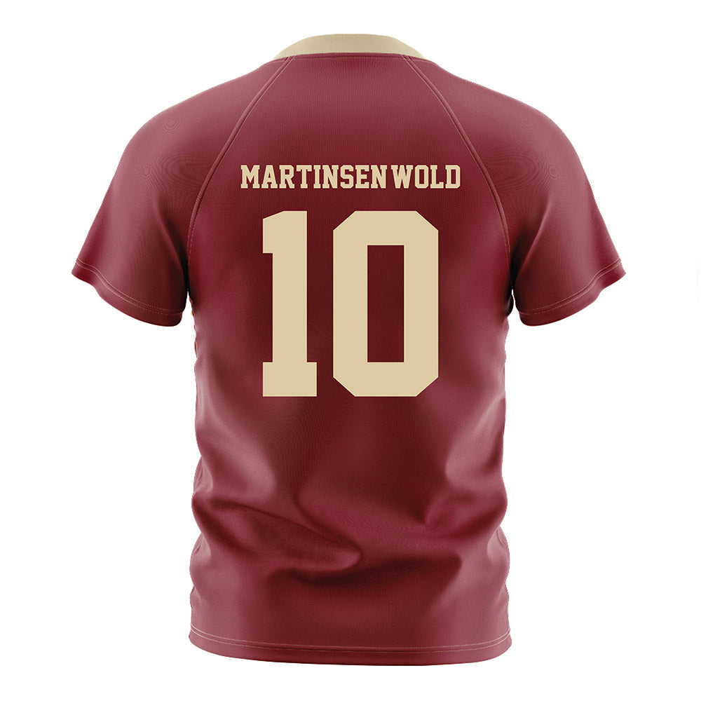 Boston College - NCAA Men's Soccer : Sander Martinsen-Wold - Maroon Soccer Jersey-1